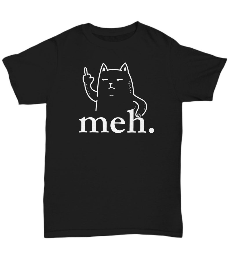 meh cat t shirt