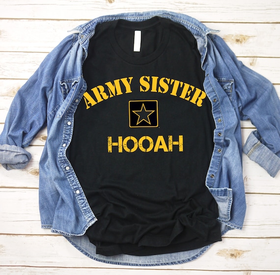 Army Sister Hooah Tshirt 