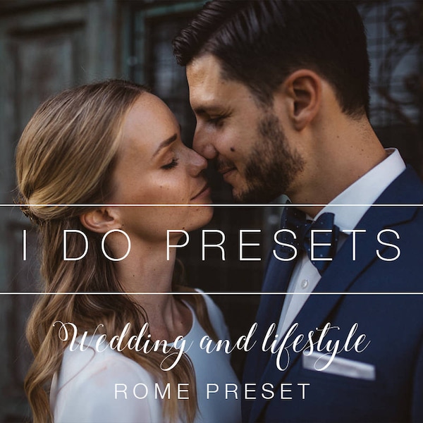 Natural and Warm - Wedding Lightroom Presets & Photoshop Filters for Photographers - Rome Preset