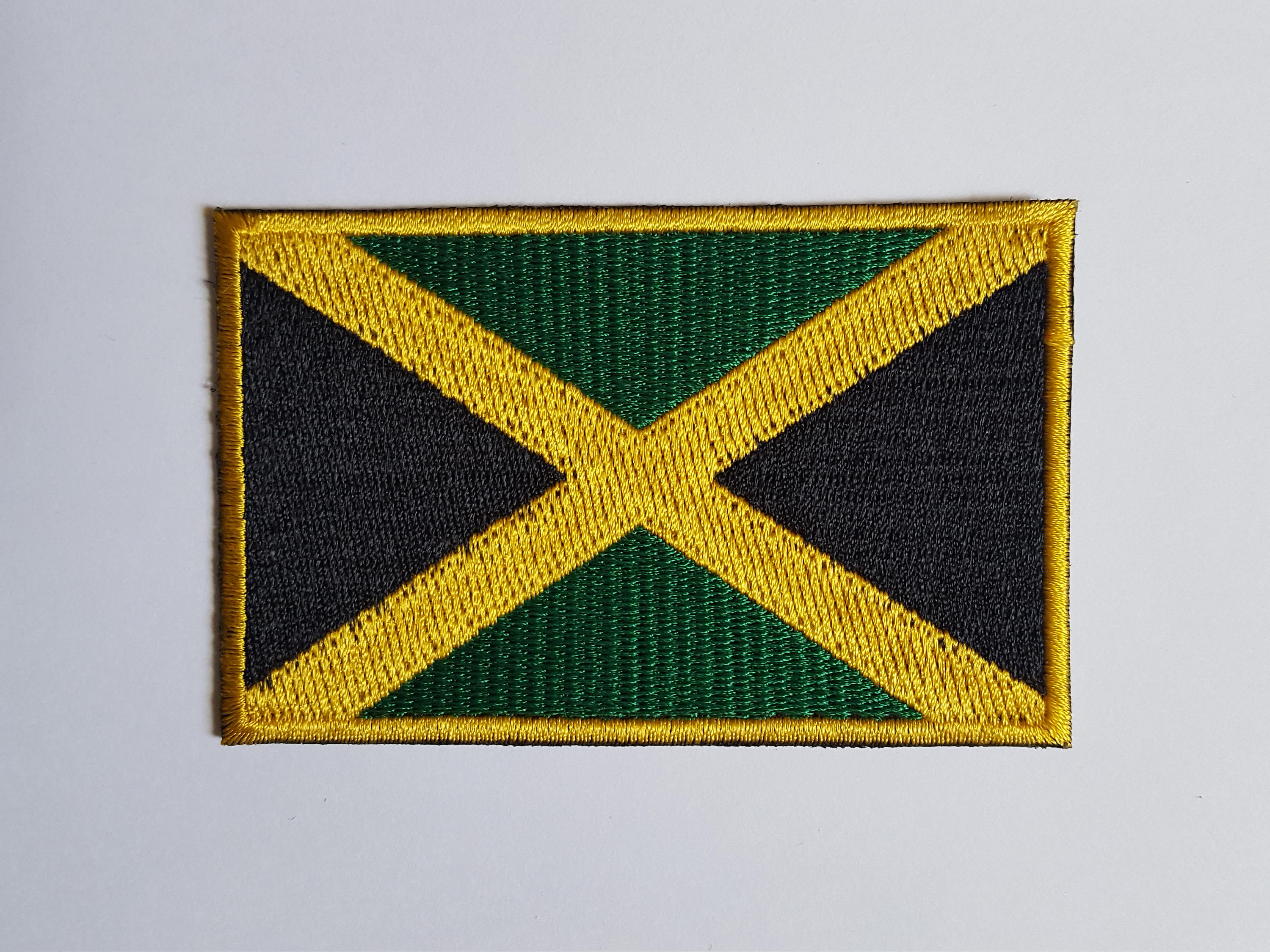 Jamaica Flag Jamaican Flag Patch Iron on Embroidered Patch 8.7 Etsy