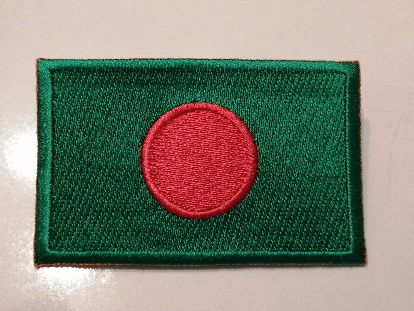 Bangladesh Flag Bengal Bengali Flag Patch Iron on Embroidered Etsy
