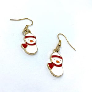 Snowman Earrings