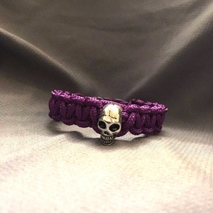 Purple Skull Paracord Bracelet