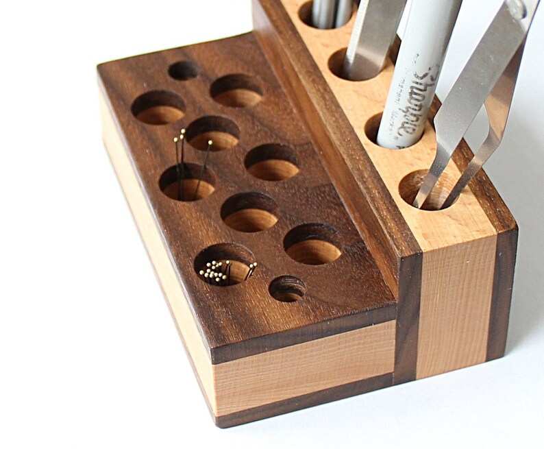 Combination Insect Pin & Tool Holder Handmade From Black Etsy