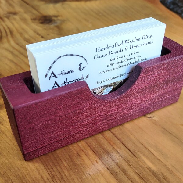 Heart Business Card Holder Etsy