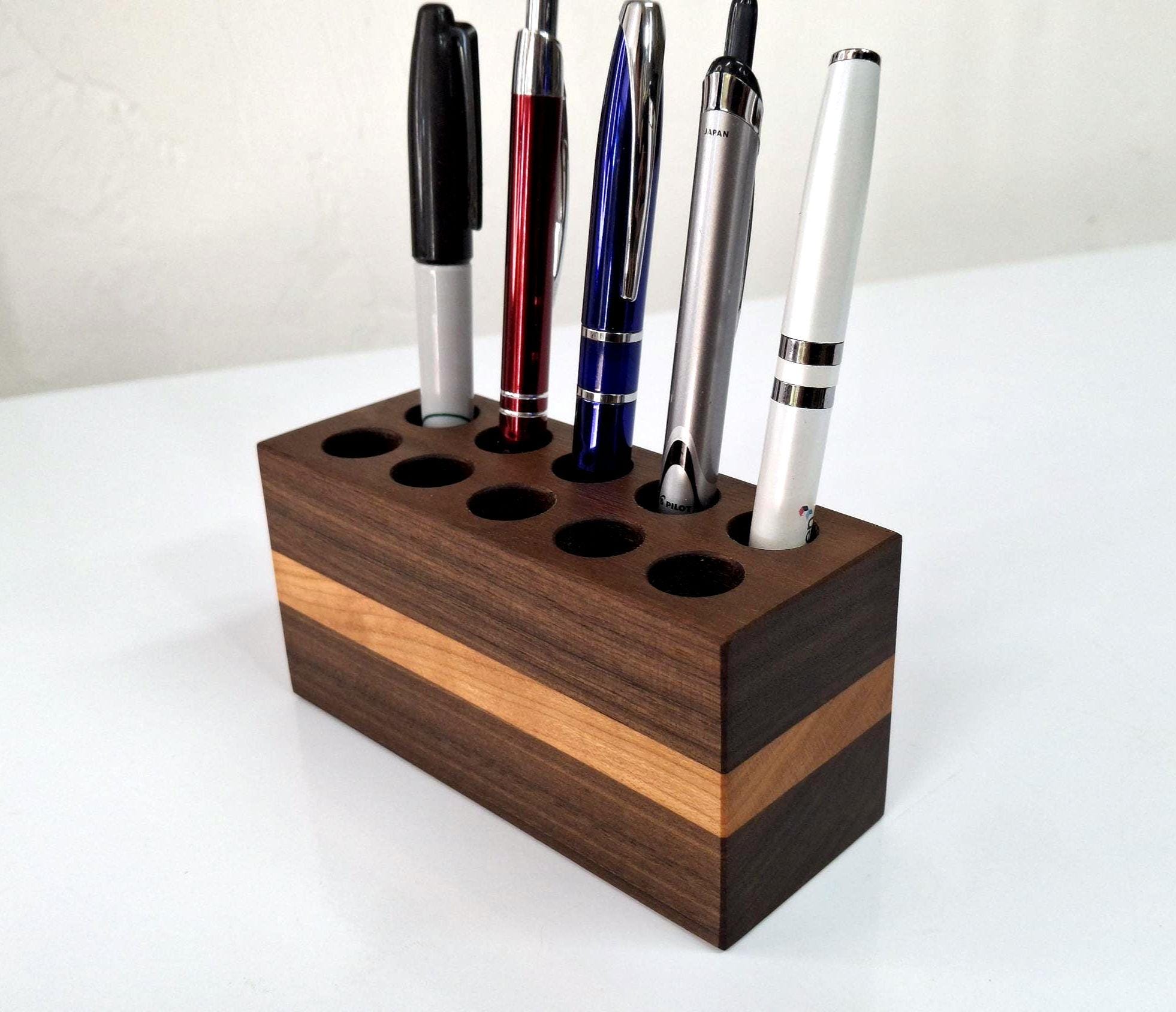 工芸品 STACK-N-STORE WOOD PEN AND INK STRAGE Stack & Store Wood