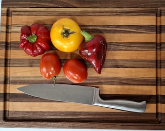 Large Cutting Board Handcrafted with Juice Groove (Edge Grain)