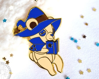 The Wizard Bear Enamel Pin - D&D Teddy Bear Hard Enamel Pin | Dungeons and Dragons Enamel Pin | Mage | Sorcerer | RPG | DnD Class Pin