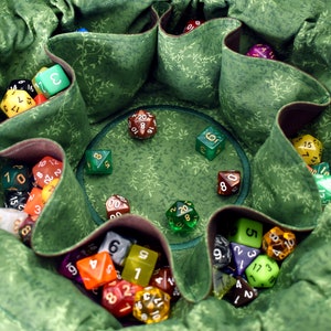 The Vine Singer's Dice Bag - Würfeltasche mit Tasche | Zwei Größen: 18 Sets oder 12 Sets | DnD Würfel Tasche | Auf Bestellung | Verliese und Drachen