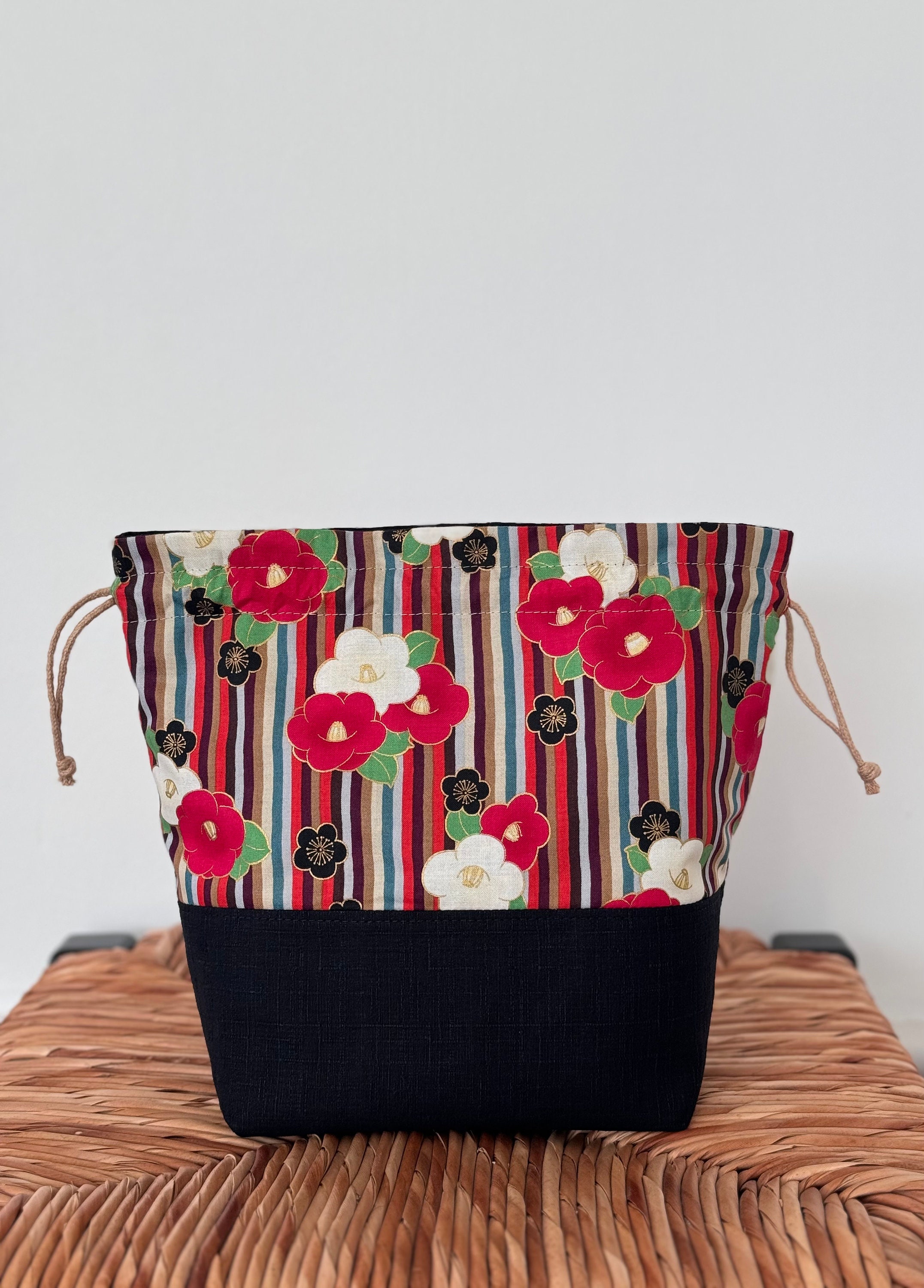 Japanese Drawstring Bag | Kinchaku | Bag Organizer | Japanese