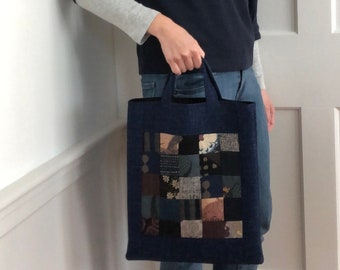 RRL 　 Indigo Striped Patchwork Tote Indigo striped patchwork tote . #DoubleRL #RRL