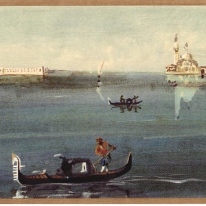 Bordure de papier peint vintage scène de bord de mer européenne - Bordure murale Nautical Living - Bleu, marron - 15 pi x 6,875 po.