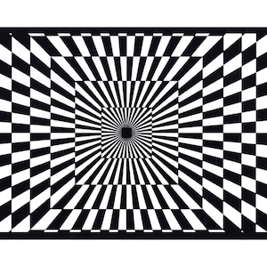 Bordo per carta da parati geometrica in bianco e nero - Decorazione murale grafica moderna - Bordo per parete a scacchi