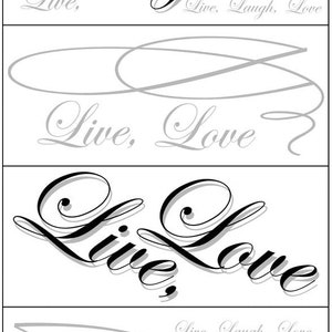 Live Love Laugh Wall Sticker, Live Love Laugh Wall Quotes Wall Decal, Wall Quotes Wall Stickers, Wall Lettering Decals, Home Wall Sticker
