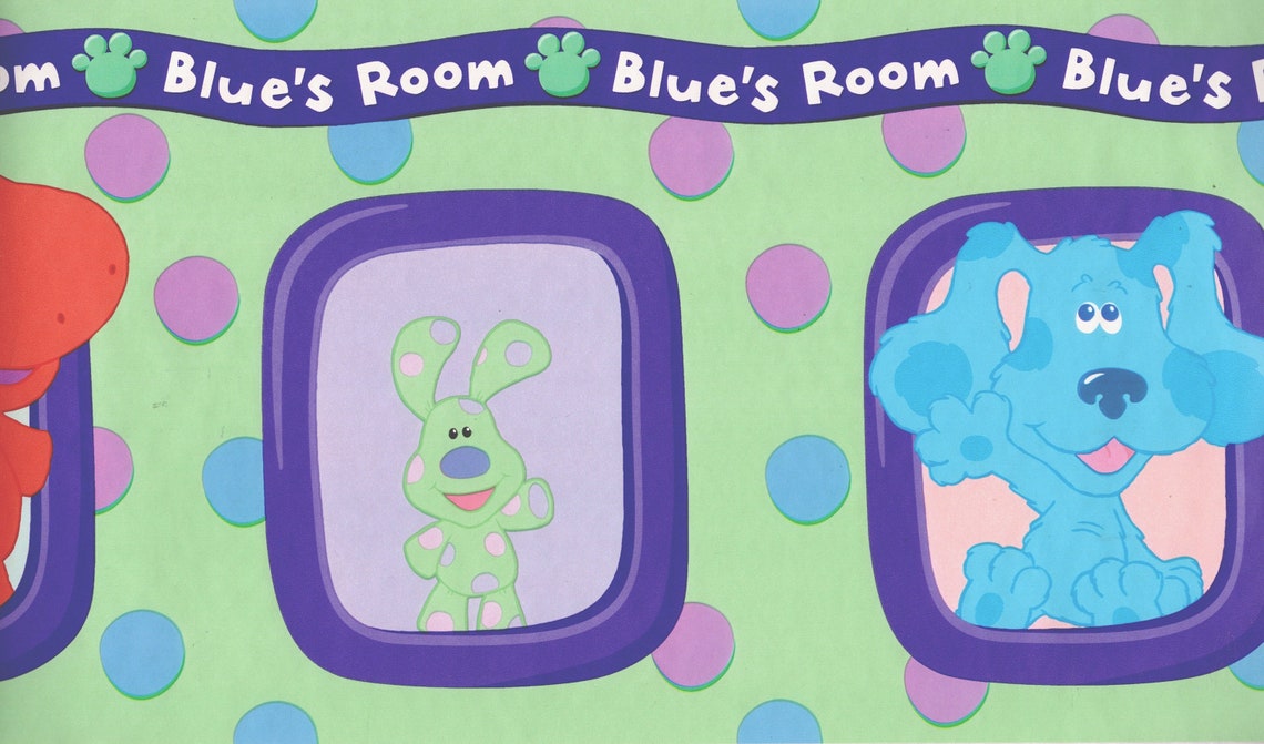 New Blues Clues Wallpaper Border Cutouts Picclick The Best Porn Website