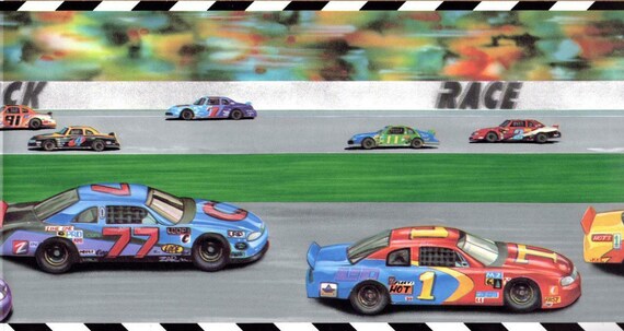 Nascar Wallpaper Border Roll Licenced 15 Yards Auto Racing Graphics Nascar Wallpaper Border Roll Licenced 15 Yards Auto Racing Graphics