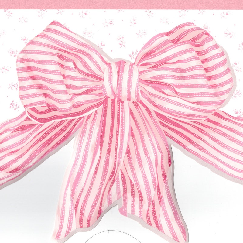 Pink Bow Wallpaper Bedroom - Etsy