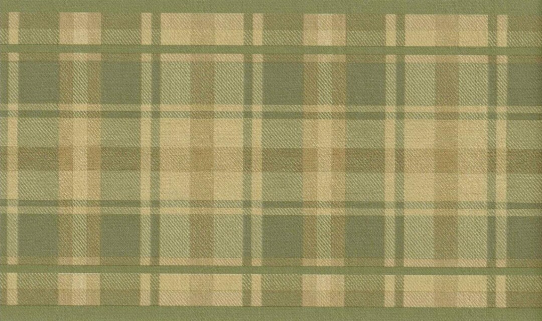 Green Tartan Plaid Wallpaper Border Prepasted Wallpaper Border Size 15