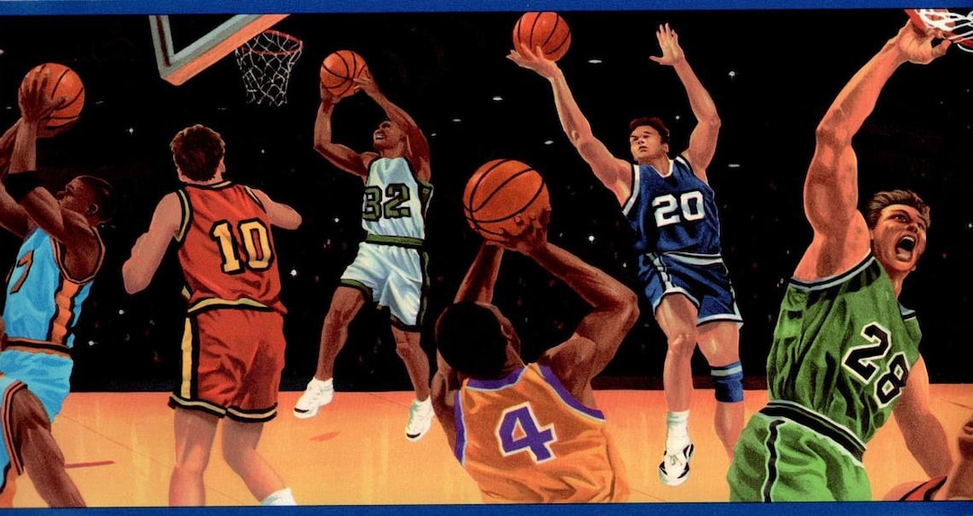 Basketball Wallpaper Border, Sport Balls Wallpaper Border, Sport Fan
