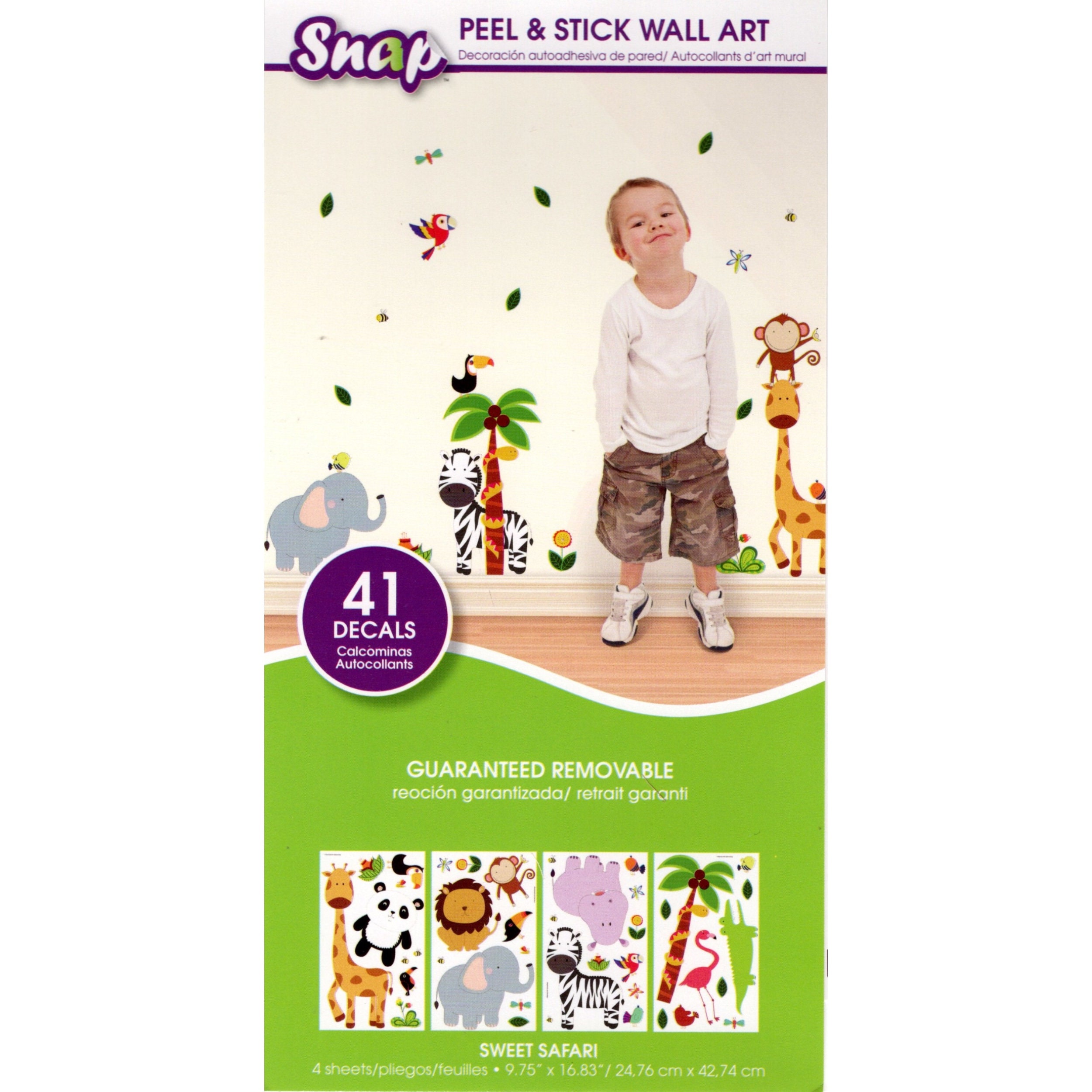Jungle Animal Safari Wall Decals Kids Stickers Peel Stick - Etsy
