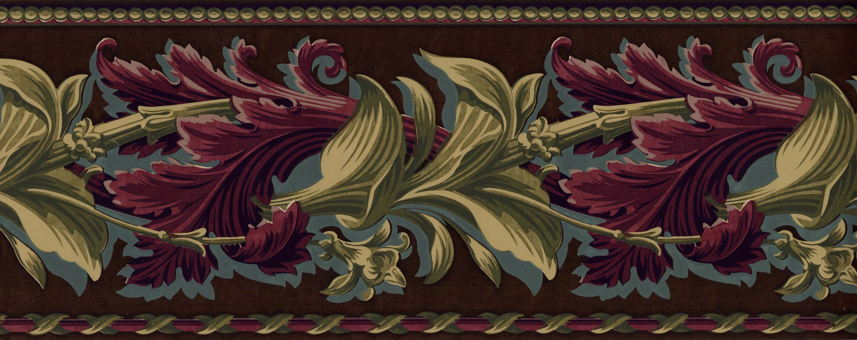 Arts and Crafts Wallpaper Border Etsy