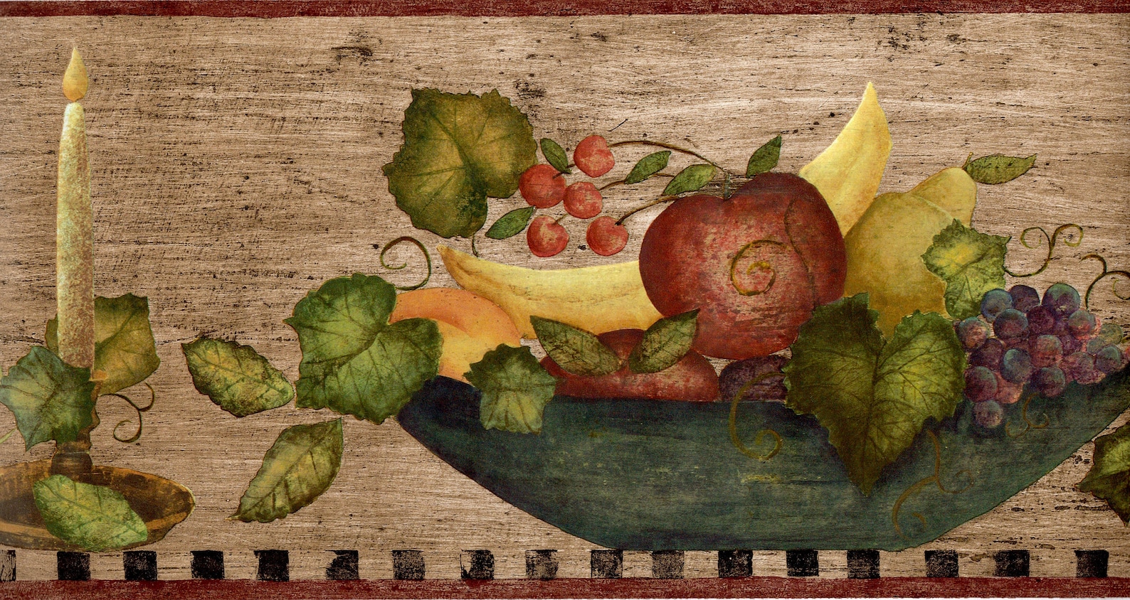 Kitchen Wallpaper Borders Carol Endres Primitive Country Etsy UK