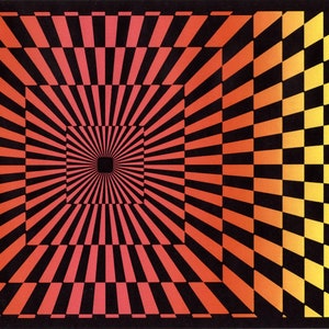 Moderne Karo-Tapetenbordüre, funky Optik-Tapetenbordüre, geometrische Retro-Tapete mit optischer Illusion, quadratische geometrische Tapetenbordüre