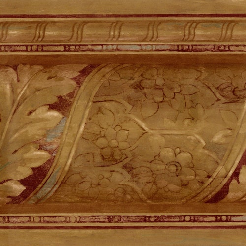 Scroll Acanthus Leaf Floral Baroque Architectural Wallpaper - Etsy