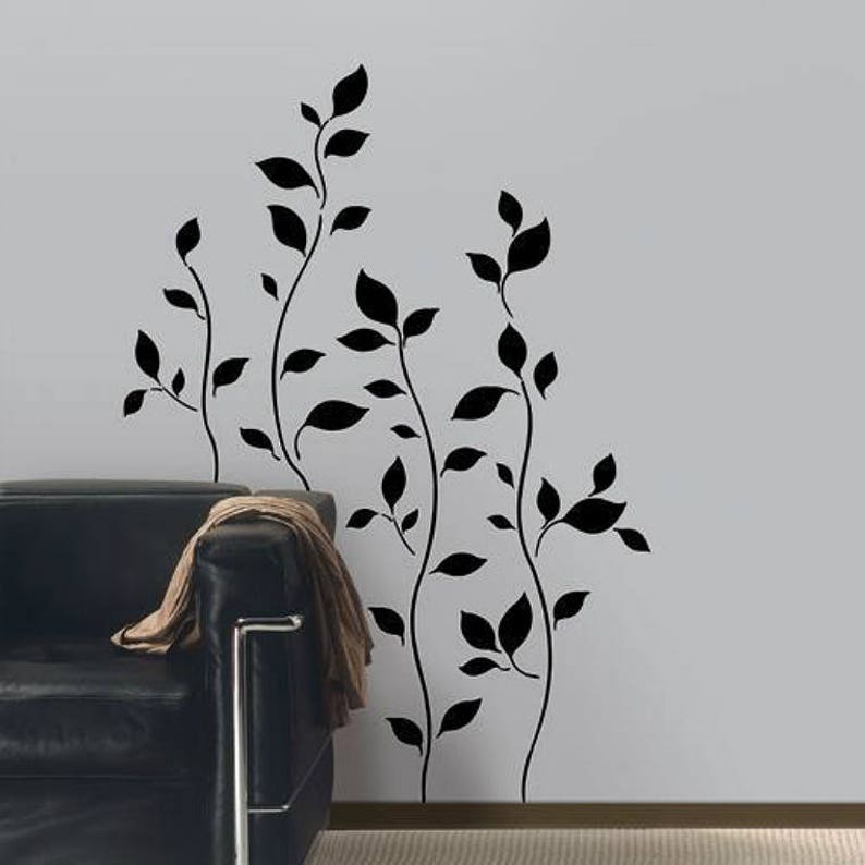 black tree wall stickers