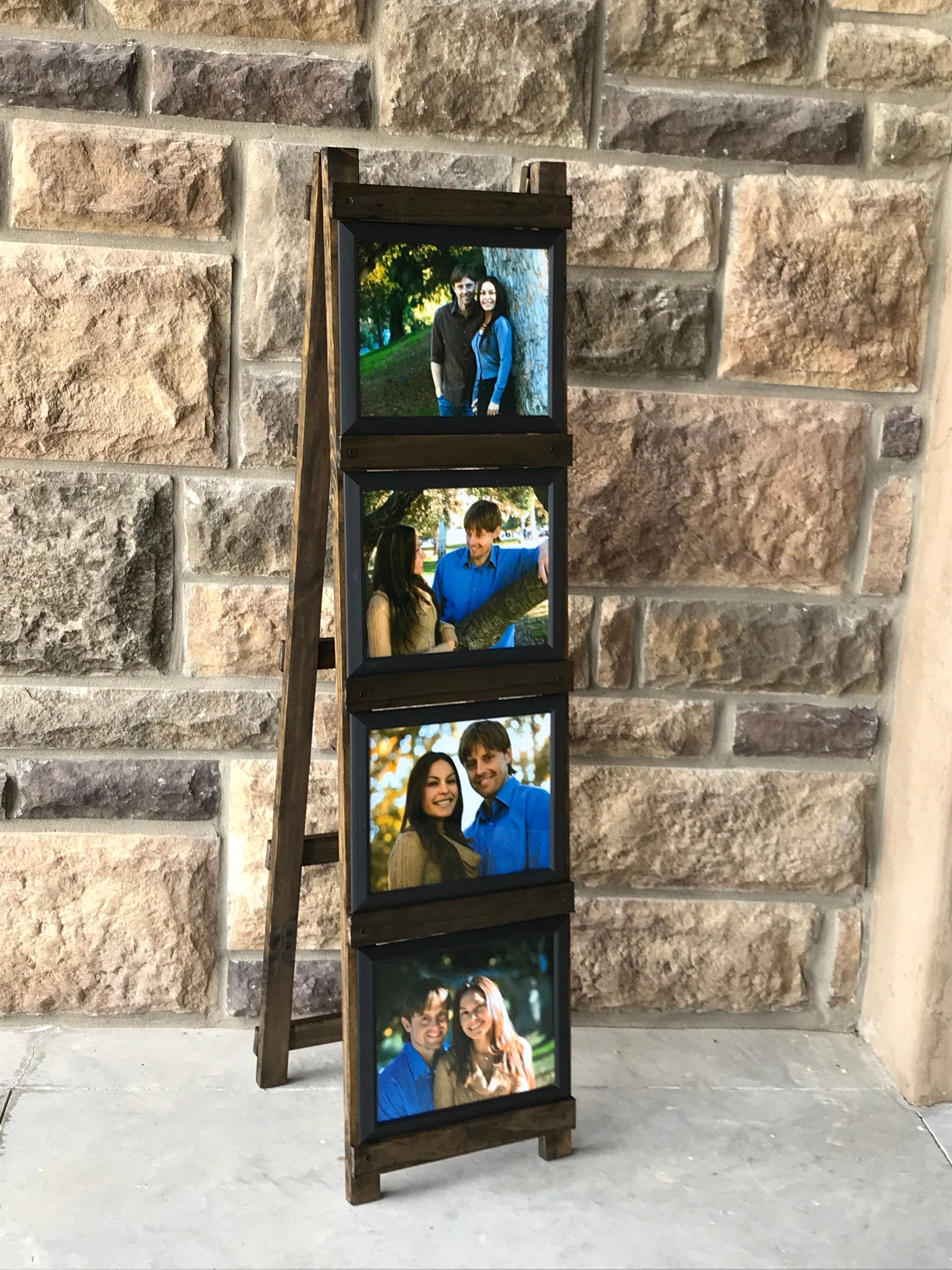 New Photo Frame Ladder LeanerWood Ladder Photo Collage Photo Etsy