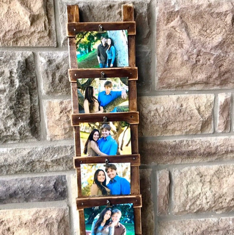 Ladder Picture Frame5x7 Photo Frame LadderRustic Photo Etsy