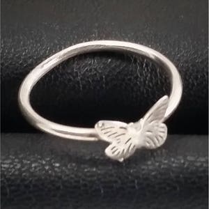 Sterling silver ring, silver ring, sterling silver ring, butterfly ring, silver, butterfly, handmade ring, ring image 1