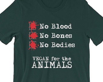 Vegan Shirt for Animal Lovers | Go Vegan for the Animals Gift | Animal Rights Shirt | Stop Factory Farming Shirt | Vegan Gift
