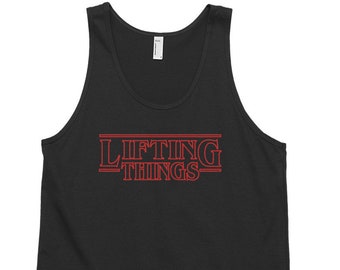 Funny Workout Tank | Lifting Things | Bodybuilder Shirt | Arm Day Shirt | Gym Shirt