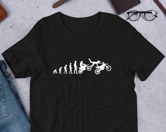 Dirtbike Evolution T-Shirt: Motocross Rider Gift