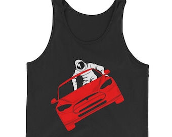 Tesla Starman Tank, SpaceX Launch Tank Top, Elon Musk Fanboy, Gift for Science Nerds, Star Man Shirt, David Bowie Astronaut, Gift for Him