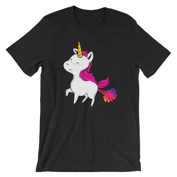 Cute Unicorn Farting Shirt, Funny T-Shirt, Unicorns Fart Rainbows, Unicorns Fart Too, Immature Shirt, White Elephant Gag Gift Idea