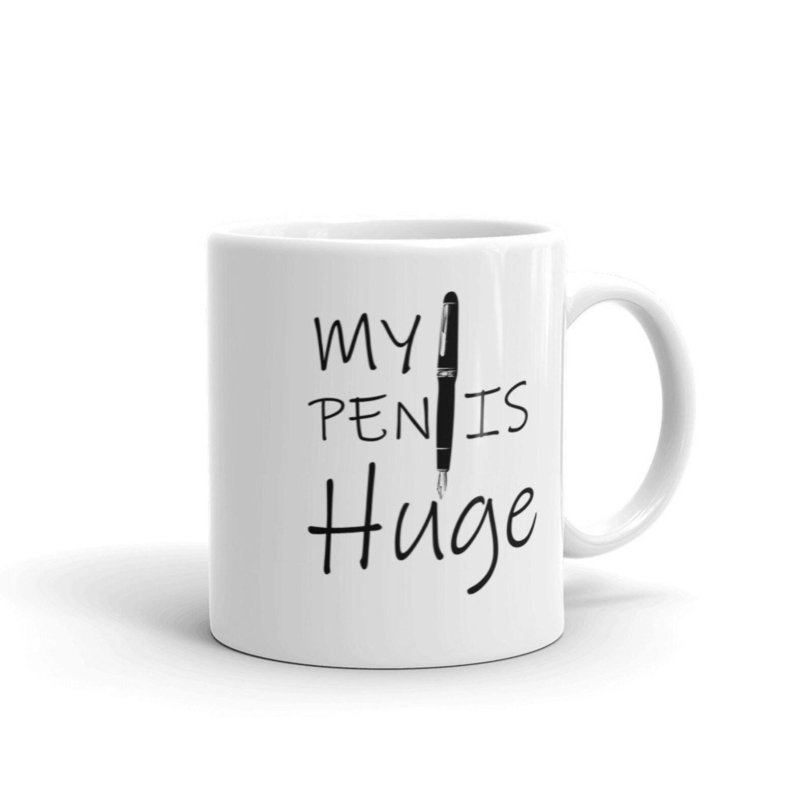Funny Gift for Writers Dad Joke Coffee Mug Naughty Pun Gift for White