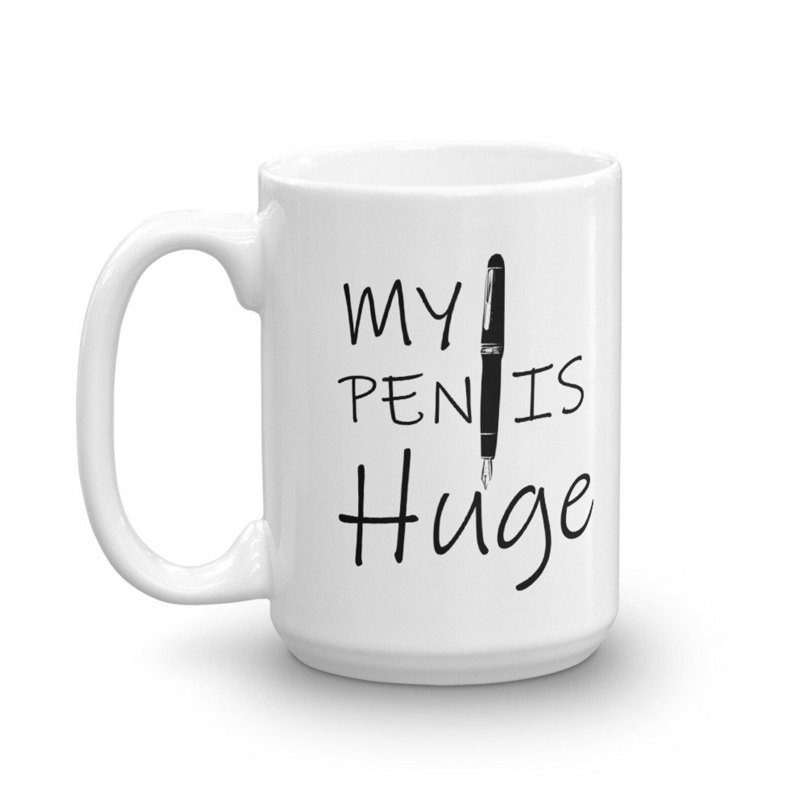 Funny Gift for Writers Dad Joke Coffee Mug Naughty Pun Gift for White