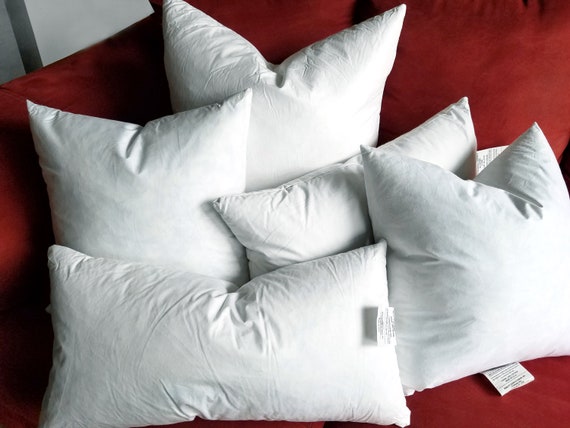 Pillow Insert Down Feather Pillow Lumbar Pillow Insert Etsy