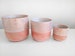 Peach Planter, Pots for Plants, 5 Inch Planter, Flower and Plant Pot Indoor, Ceramic Planter for Cactus, Textured Rose Gold Finish, 3 Sizes 