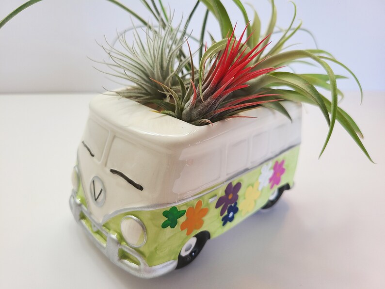 Ceramic Volkswagen Bus Planter VW Bus Planter Hippie Van Air Plant Holder Ceramic Retro | Etsy