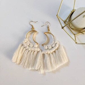 Macrame Earrings | Handmade Earrings | Macrame| Bohemian Fiber Art | Boho