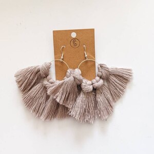 Macrame Earrings | Earrings| Macrame | Bohemian Fiber Art