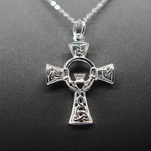 Celtic Cross Pendant & Necklace Hand Cut Celtic Medallion - Etsy