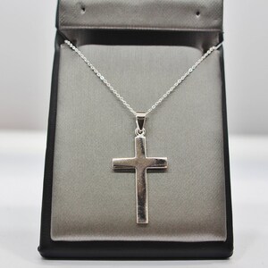 Sterling Silver Cross Pendant Necklace. Best Holidays Gift!