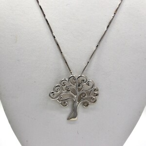 Sterling Silver Rhodium Plated Tree Of Life Pendant Necklace | 925 Sterling Silver | Black Rhodium Plating. Best Holidays Gift!