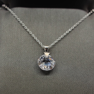 Sterling Silver Disco Ball Pendant Necklace. Best Holidays Gift!