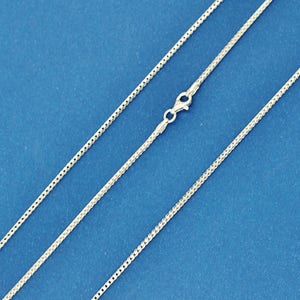 925 Sterling Silver Necklace Chain,  Rhodium Plated or Gold Plated Italian Franco Necklace Chain Available in 18&#39;&#39;, 20&#39;&#39;, 22&#39;&#39;, 24&#39;&#39;