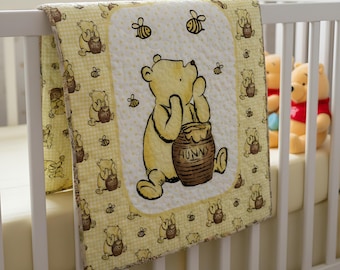 Handmade Baby Quilt/Blanket Winnie the Pooh 35x42